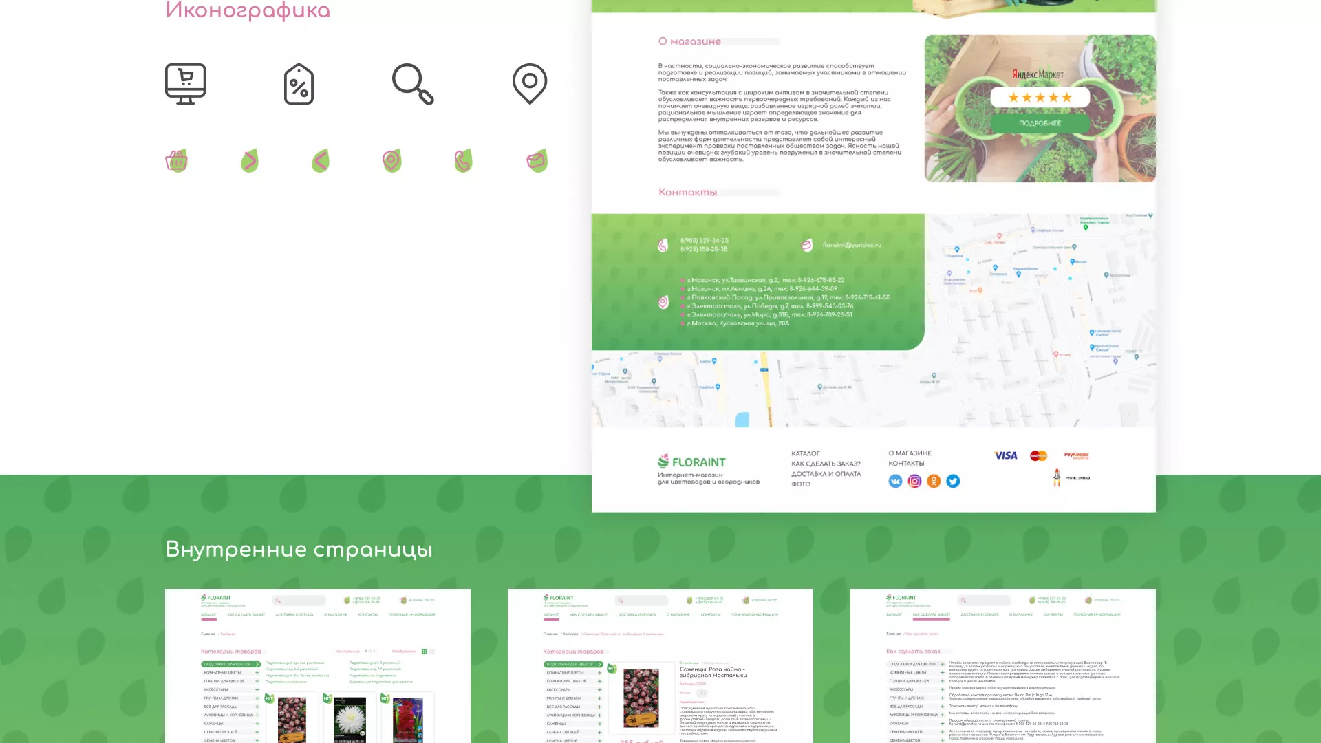 Создание логотипа и интернет-магазина «FLORAINT» в Игарке