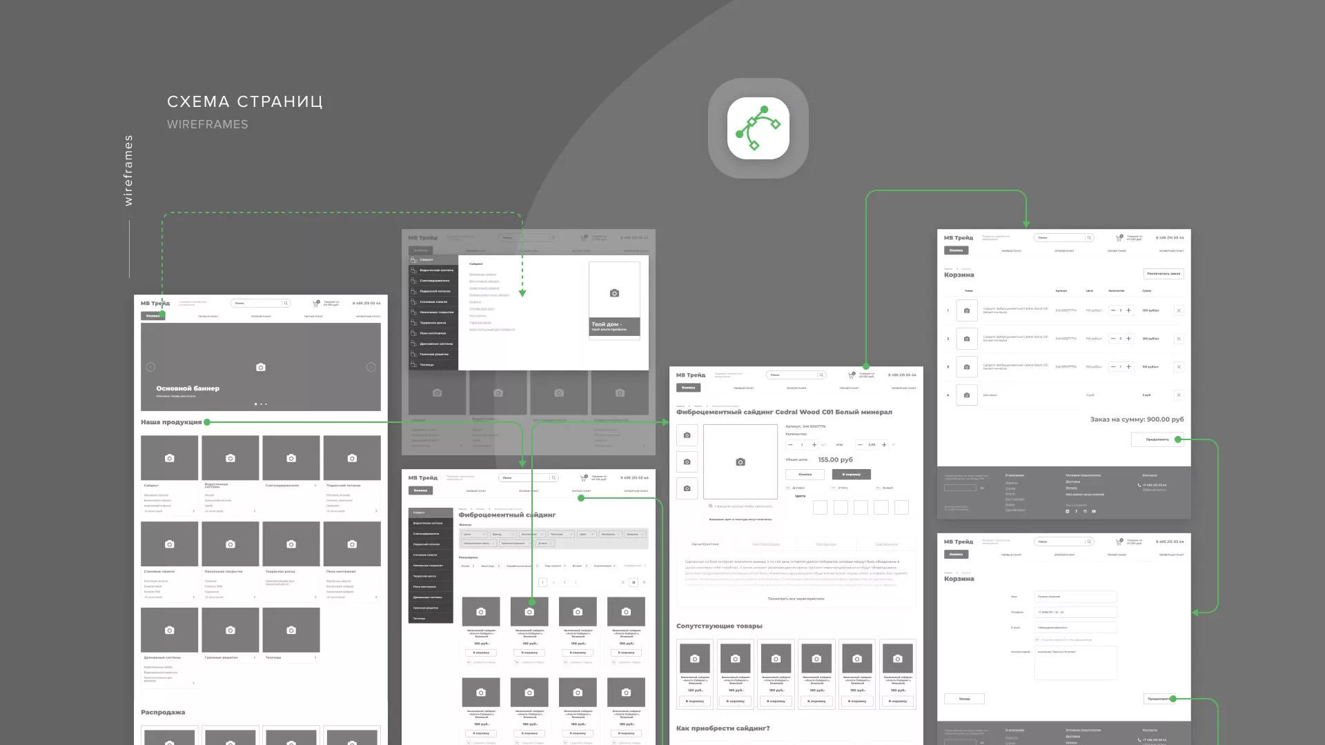 Разработка логотипа и сайта компании «МВ Трейд» в Игарке