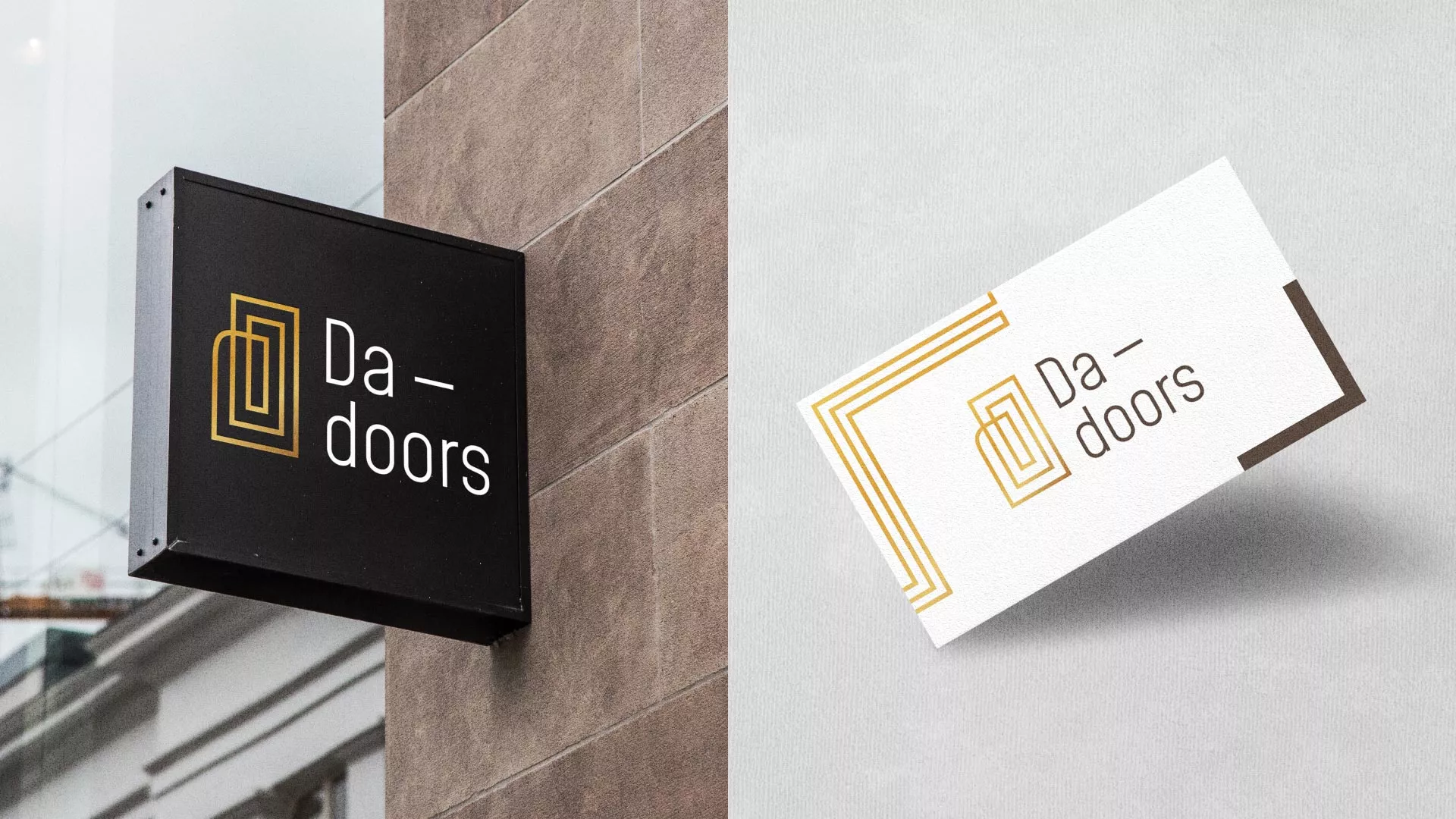 Разработка логотипа для компании «DA-DOORS» в Игарке